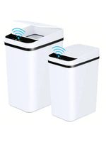 2-Pack Touchless Automatic Trash Cans with Motion Sensor – 2.2 & 4 Gallon