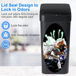 2-Pack Touchless Automatic Trash Cans with Motion Sensor – 2.2 & 4 Gallon