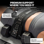 Fitness Hip Thrust Belt – Dual-Strap Glute Builder for Dumbbells, Plates & Kettlebells