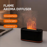 Flame Essential Oil Diffuser – Colorful Mist Aromatherapy Humidifier