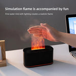 Flame Essential Oil Diffuser – Colorful Mist Aromatherapy Humidifier