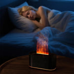 Flame Essential Oil Diffuser – Colorful Mist Aromatherapy Humidifier