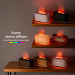 Flame Essential Oil Diffuser – Colorful Mist Aromatherapy Humidifier