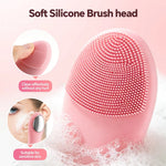 Electric Sonic Facial Cleansing Brush – Rechargeable Waterproof Silicone Face Scrubber