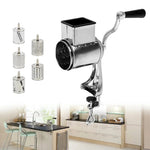 5-Blade Rotary Cheese Grater & Vegetable Slicer – Manual Hand Crank Kitchen Chopper