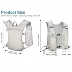 Lightweight Running Hydration Vest for Men & Women – Adjustable Reflective Chest Strap Backpack for Marathon