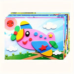 3D EVA Foam Sticker Set for Kids – 10-Piece Cartoon Animal DIY Art & Craft Stickers