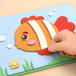 3D EVA Foam Sticker Set for Kids – 10-Piece Cartoon Animal DIY Art & Craft Stickers
