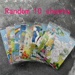 3D EVA Foam Sticker Set for Kids – 10-Piece Cartoon Animal DIY Art & Craft Stickers