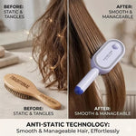 3-in-1 Rechargeable Hair Mist Brush – Scalp Massager & Detangling Comb