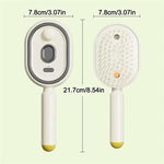3-in-1 Rechargeable Hair Mist Brush – Scalp Massager & Detangling Comb