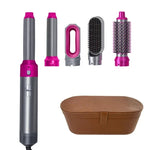 5-in-1 Hair Dryer & Styling Brush – Hot Air Comb, Curler & Straightener