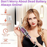 32mm Automatic Rotating Hair Curler – Tourmaline Ceramic Curling Iron with Digital Display