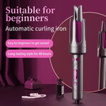 32mm Automatic Rotating Hair Curler – Tourmaline Ceramic Curling Iron with Digital Display