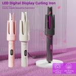 32mm Automatic Rotating Hair Curler – Tourmaline Ceramic Curling Iron with Digital Display
