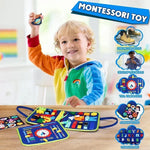 Montessori Busy Book for Kids – Felt Sensory Activity & Learning Toy for Toddlers