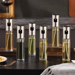 100ml Glass Olive Oil Spray Bottle with Funnel – Refillable Cooking Oil Mister & Dispenser