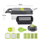 Multifunctional Vegetable Chopper – Food Slicer, Dicer, Grater & Cutter with Stainless Steel Blades