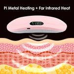 Electric Heating & Vibration Massage Belt for Menstrual Cramps – Rechargeable Abdominal & Waist Massager