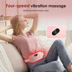 Electric Heating & Vibration Massage Belt for Menstrual Cramps – Rechargeable Abdominal & Waist Massager