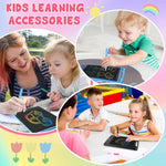12-Pack 6.5-Inch LCD Writing Tablets for Kids – Colorful Reusable Doodle & Drawing Boards