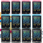 12-Pack 6.5-Inch LCD Writing Tablets for Kids – Colorful Reusable Doodle & Drawing Boards